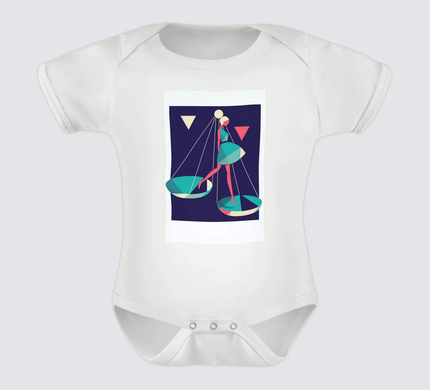 Libra body neonato maniche corte da Pietari Posti