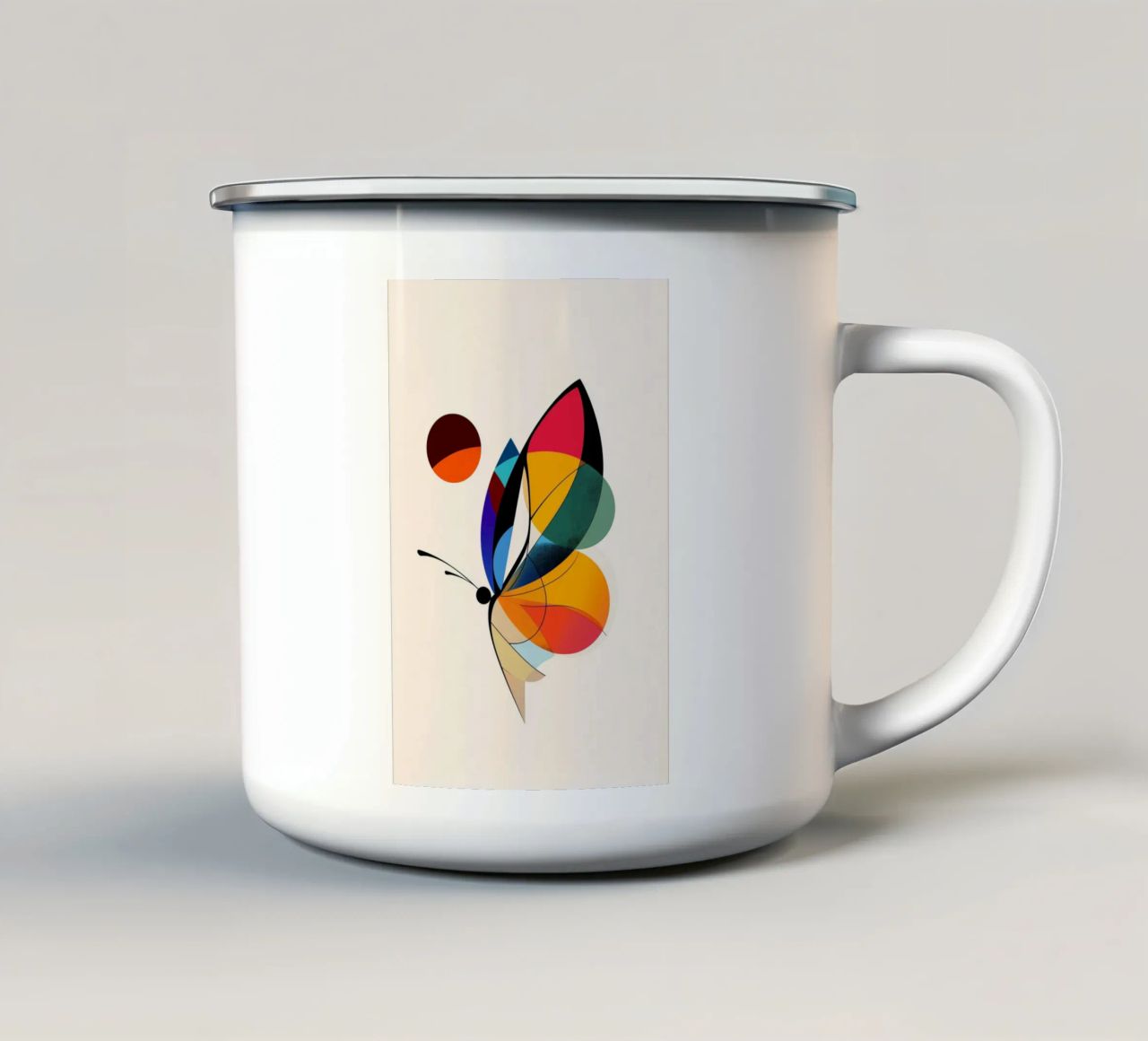 Farfalla di vetro tazza in smalto da DreamPixel