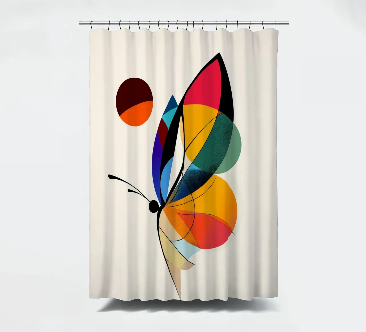 Glass butterfly shower curtain by DreamPixel