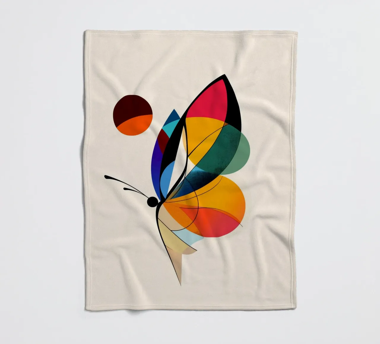 Glass butterfly fleece blanket by DreamPixel