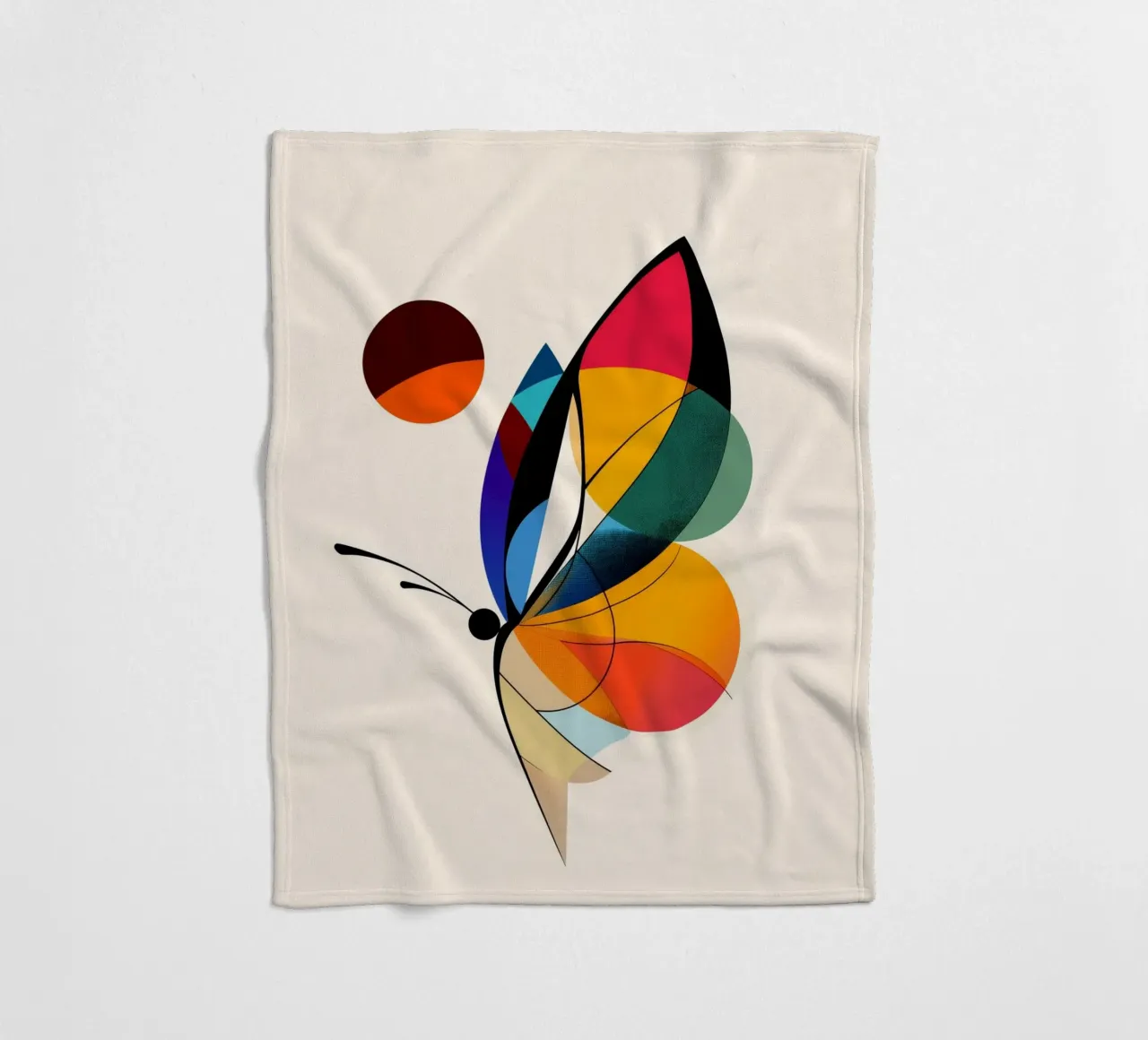 Glass butterfly fleece blanket by DreamPixel