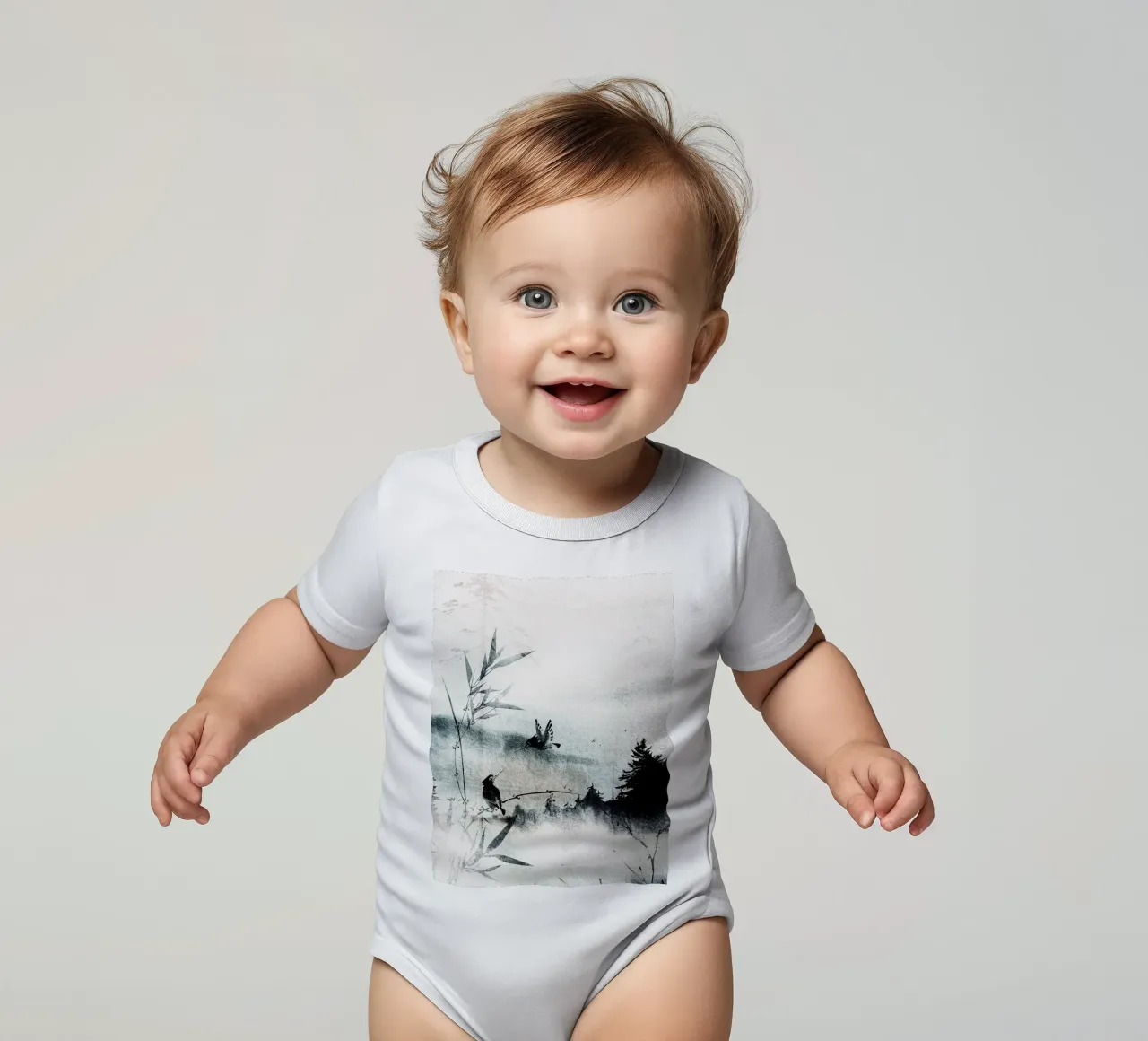 Japan Harmony No 5 body neonato maniche corte da treechild