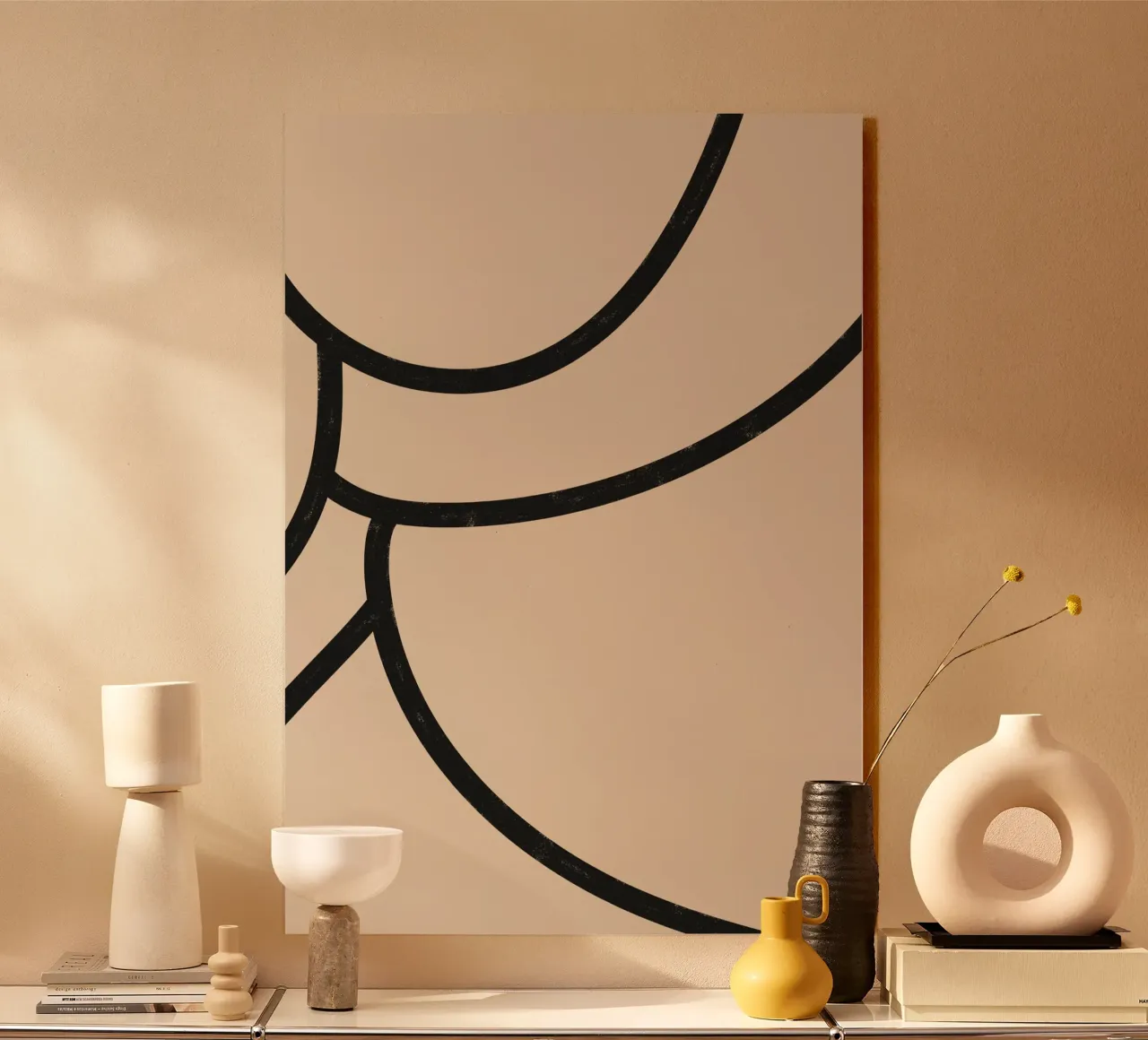 Abstract Nude Close-Up 01 – Minimalist Line Art forex plate by kookiepixel