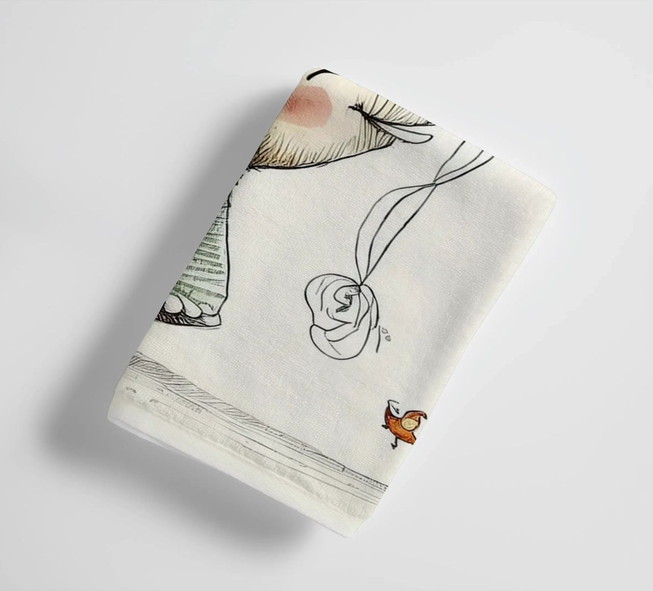 Verspielter Elefant mit Luftballon - Kinderzimmer Kunst Handtuch von HoneyDesignsByK