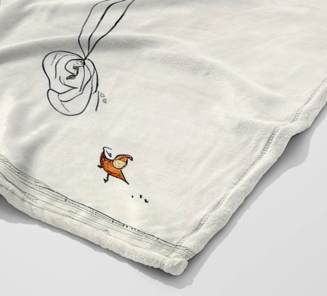 Verspielter Elefant mit Luftballon - Kinderzimmer Kunst Fleecedecke von HoneyDesignsByK