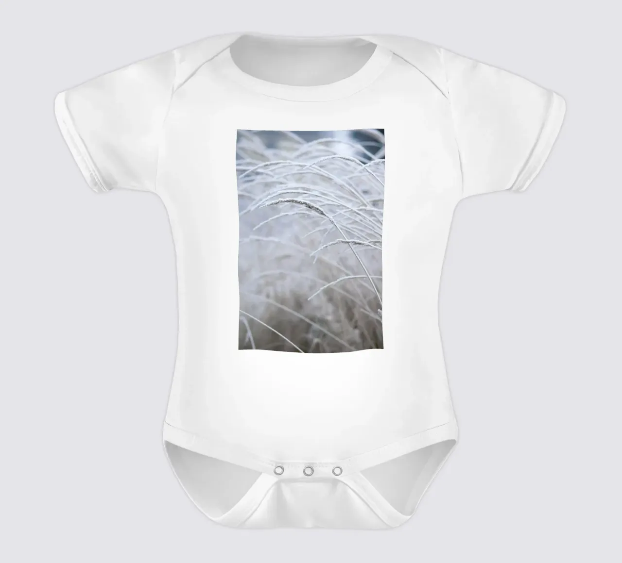 White & Calm body neonato maniche corte da Studio Nahili