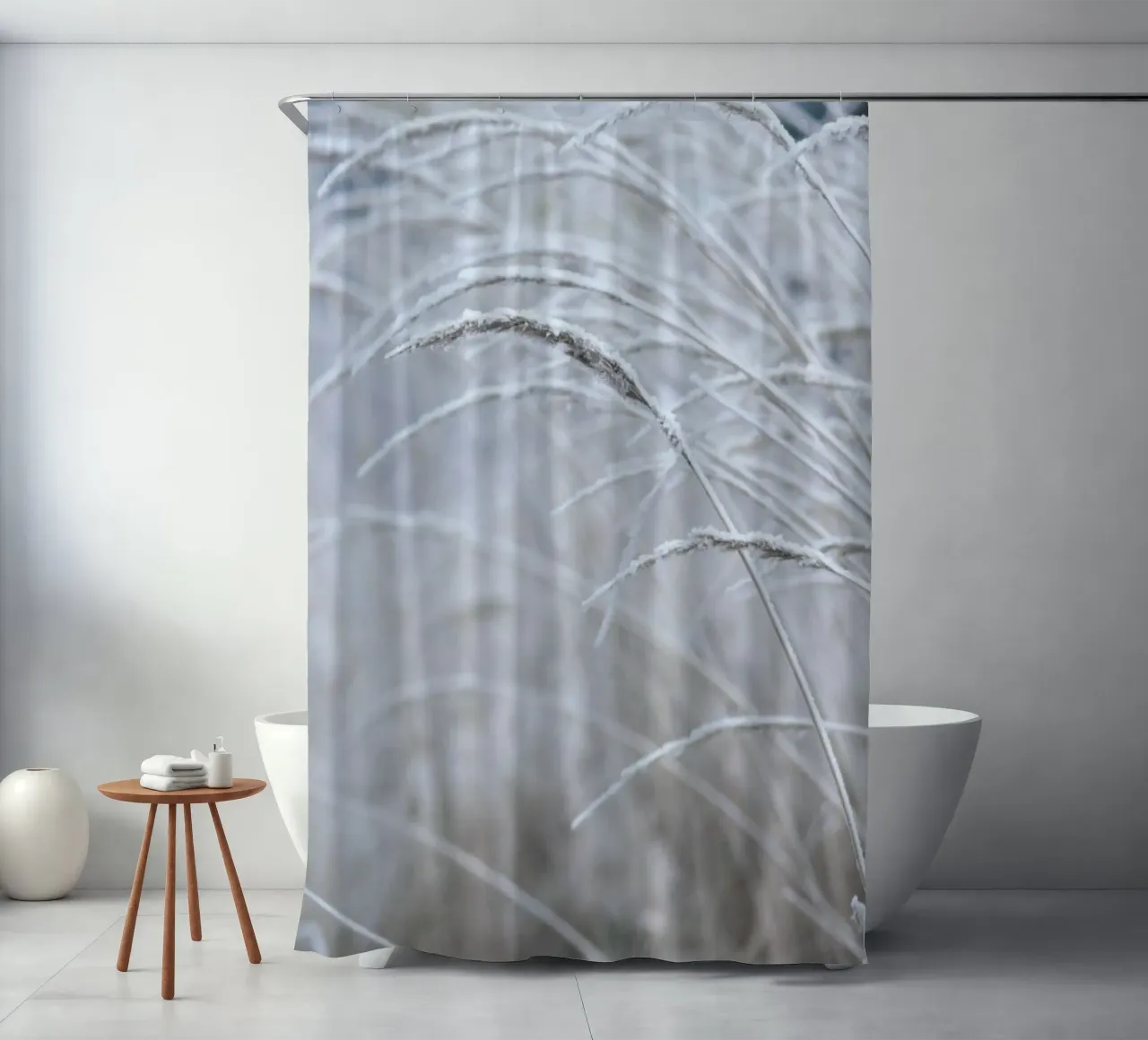 White & Calm tenda da doccia da Studio Nahili