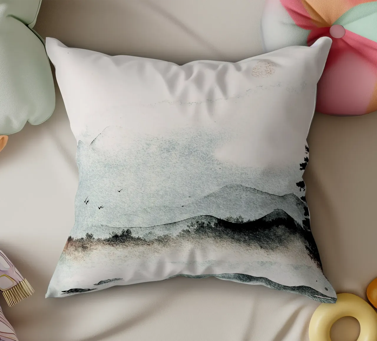 Japan Harmony No 6 cuscino da treechild