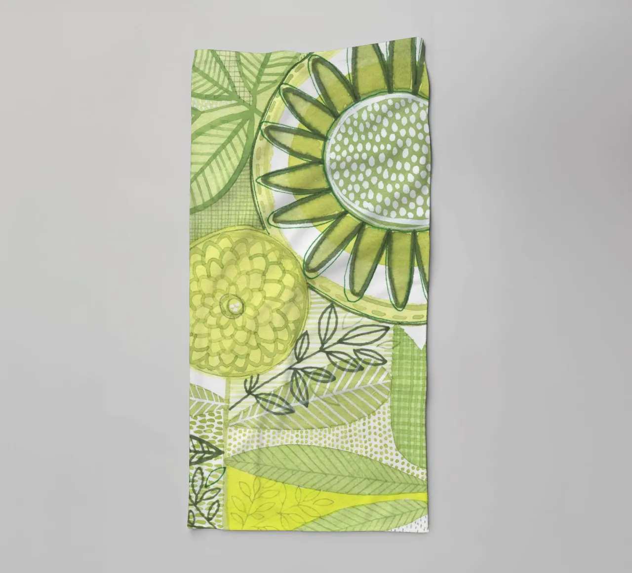 Susan Zwart - Botanisch 22 badhanddoek van The Artcircle