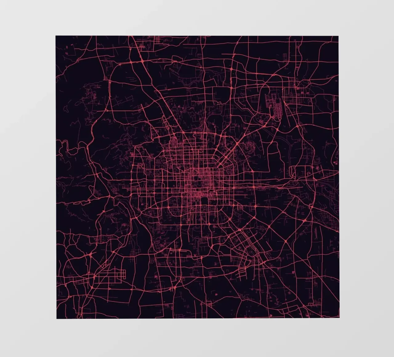Bejing Purple pellicola backlit da Urban Maps