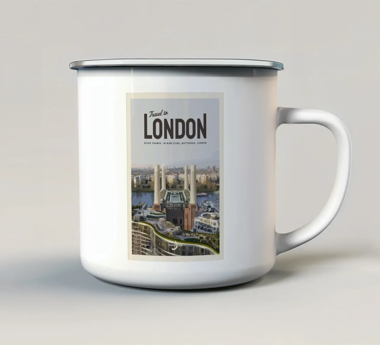 Viaggio a Londra tazza in smalto da Mercury Club