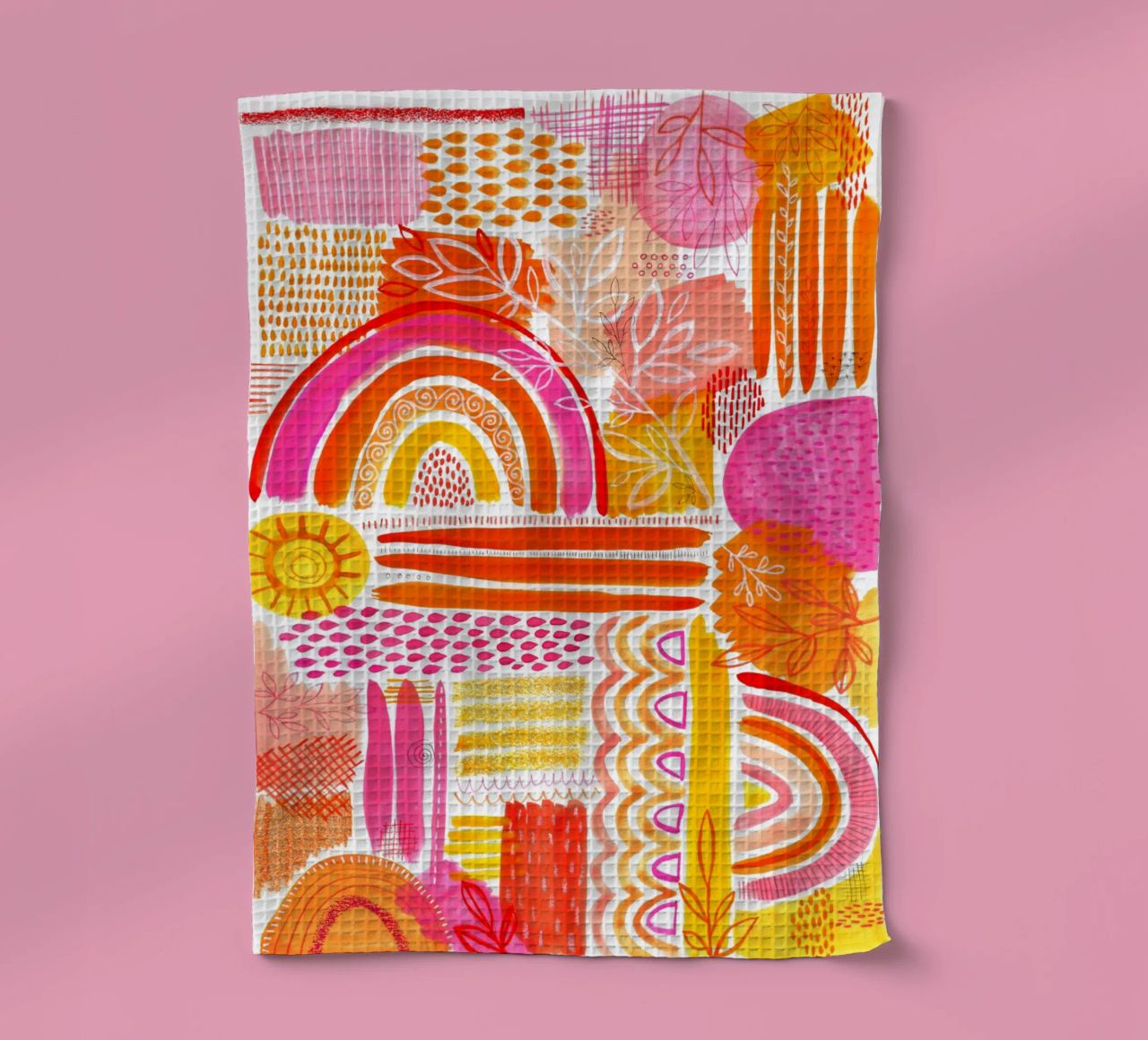 Susan Black - L'arc-en-ciel coloré torchon de The Artcircle
