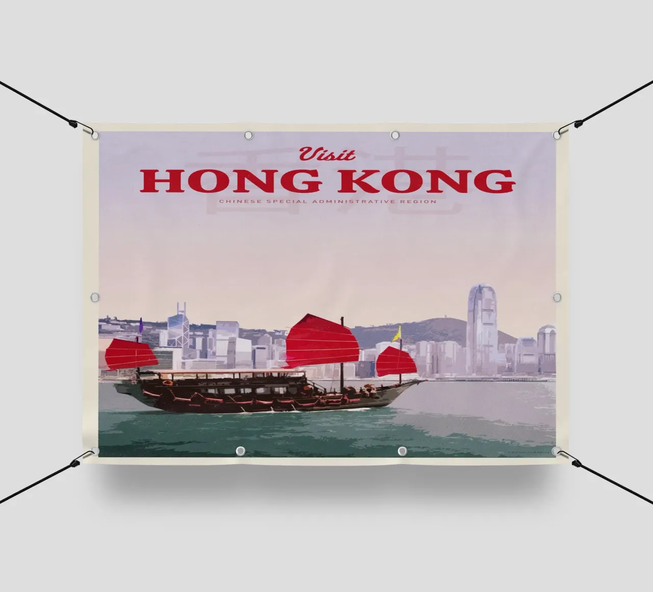Viaggio a Hong Kong telo in pvc da Mercury Club