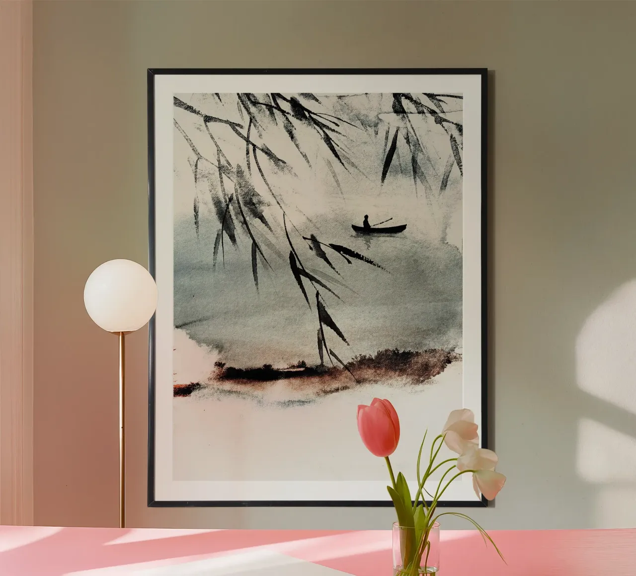 Japan Harmony No 9 poster con telaio in plastica da treechild