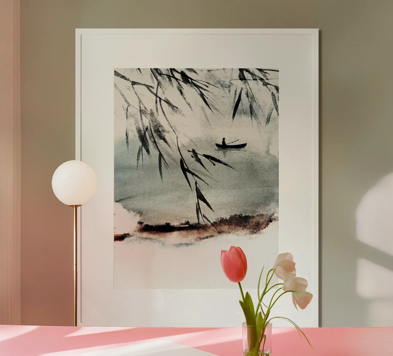 Japan Harmony No 9 poster con telaio in plastica da treechild