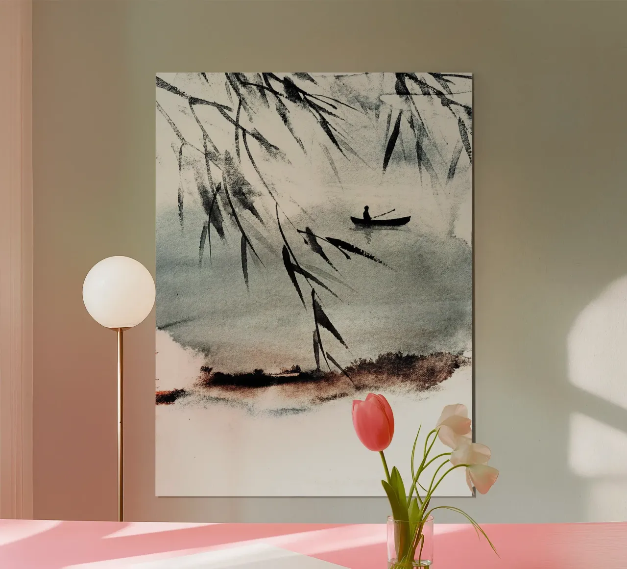 Japan Harmony No 9 poster con telaio in plastica da treechild