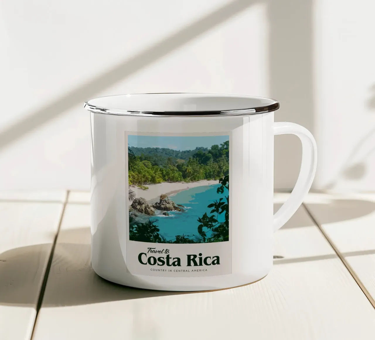 Viaggio in Costa Rica tazza in smalto da Mercury Club