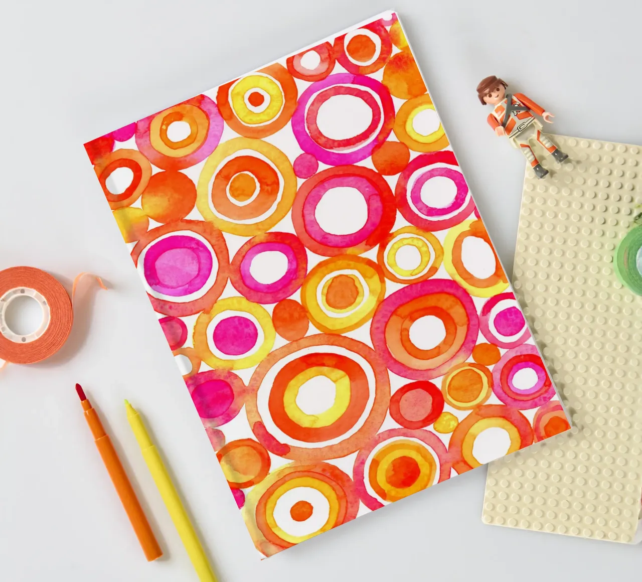 Susan Black - Hot Circles notebook by The Artcircle