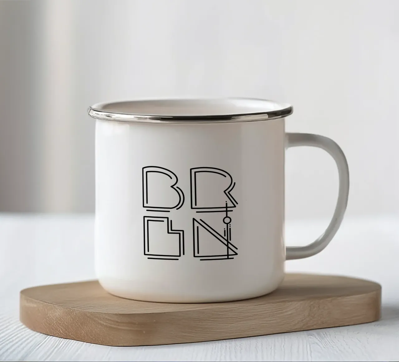 BERLIN 2 tazza in smalto da LIMITED EDITION LETTERS