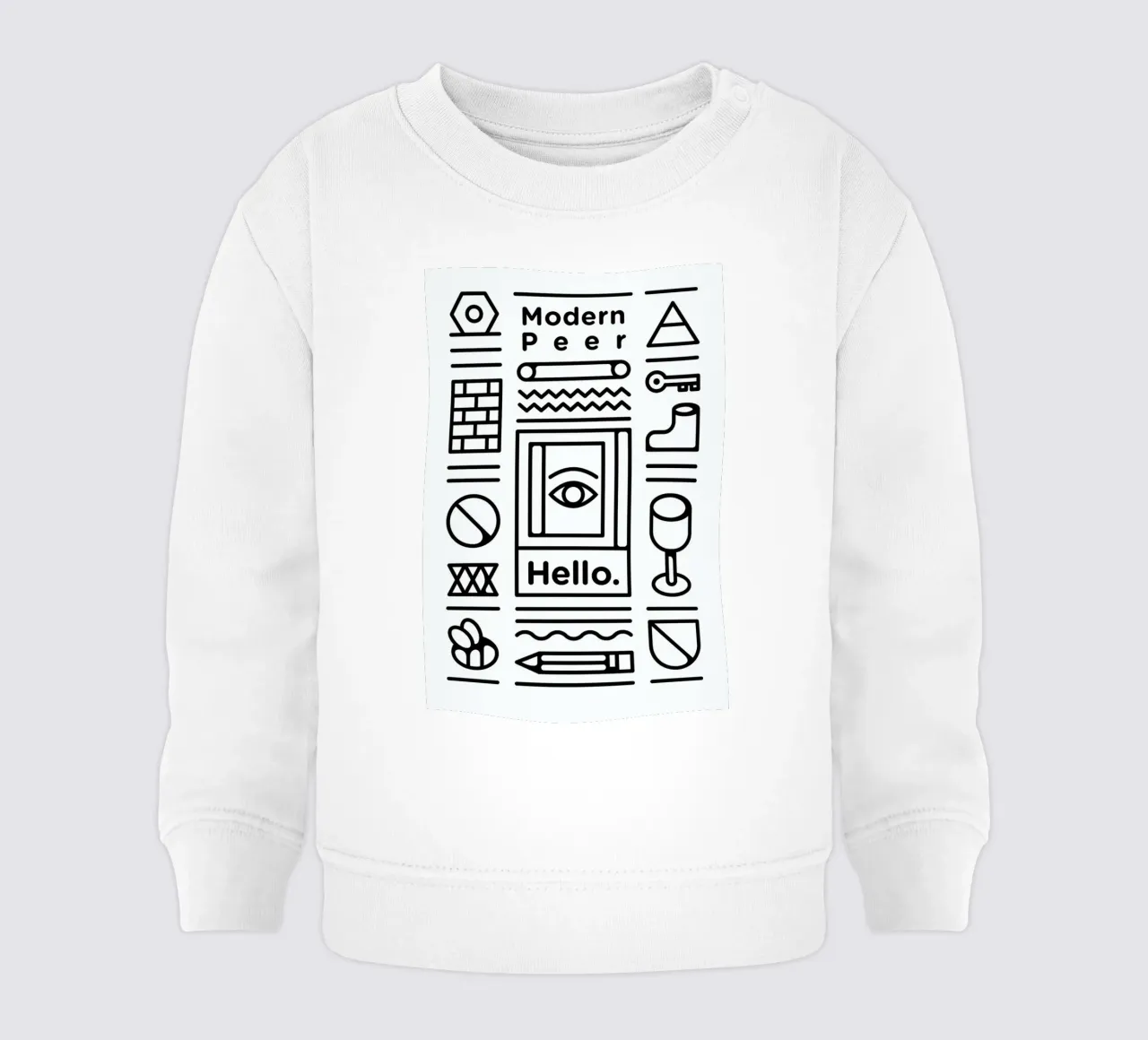 Modern Peer baby sweatshirt van Tyler Dale