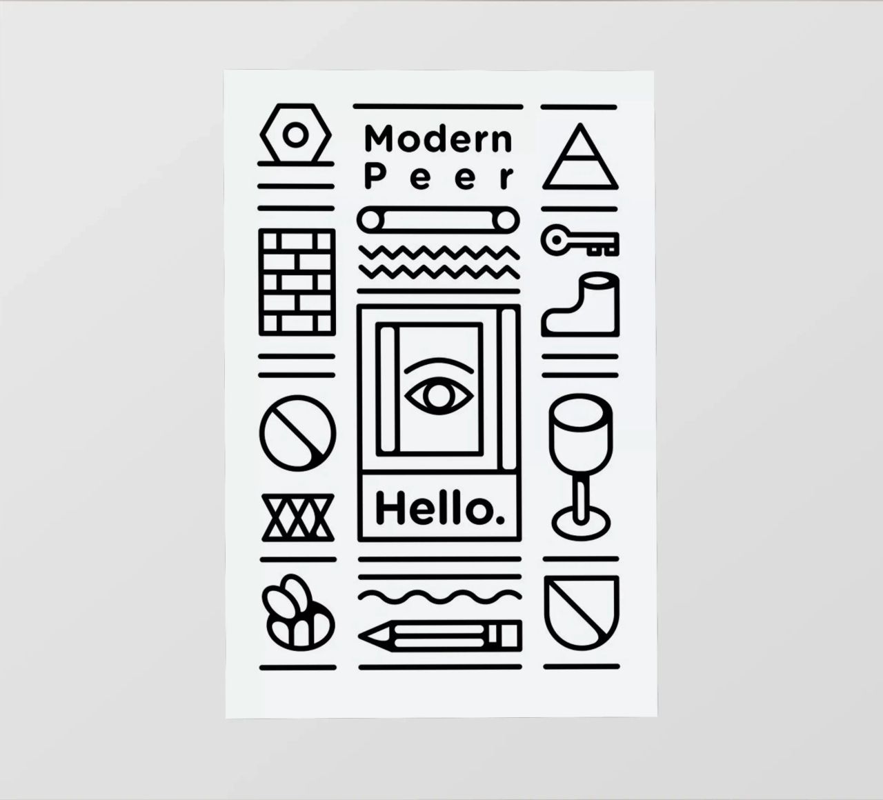Modern Peer telo in pvc da Tyler Dale