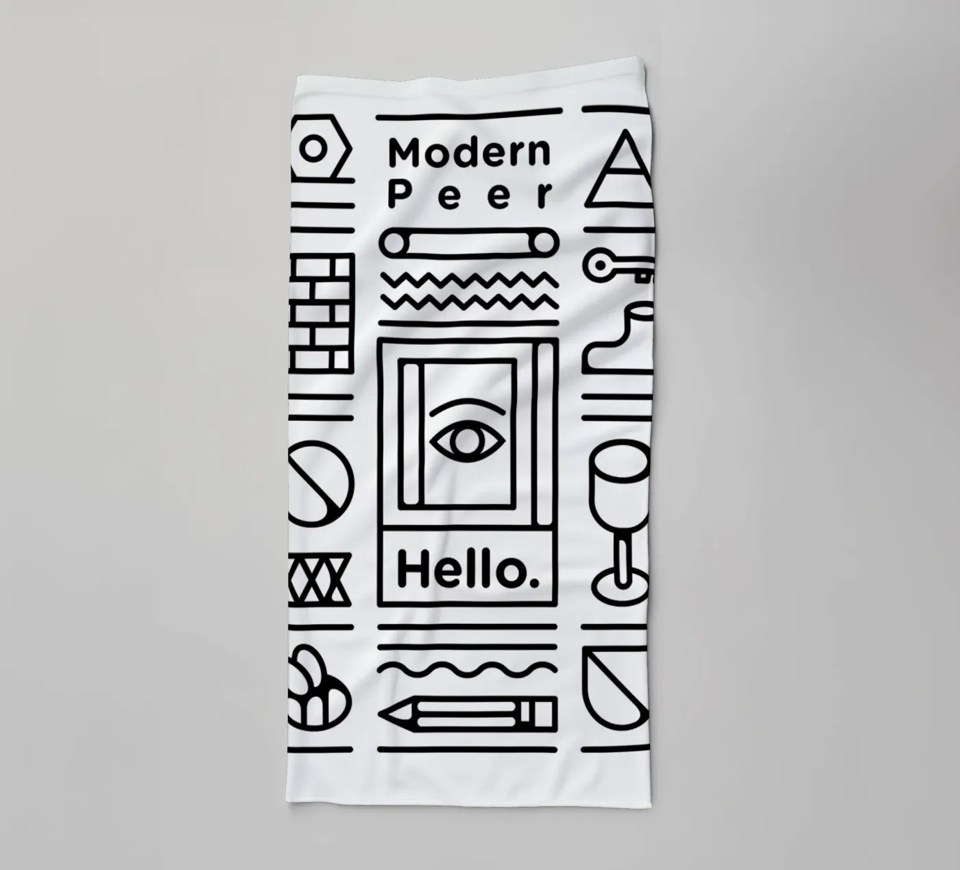 Modern Peer badhanddoek van Tyler Dale