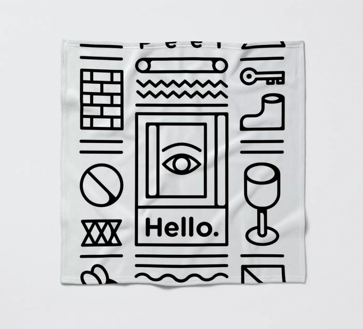 Modern Peer Fleecedecke von Tyler Dale