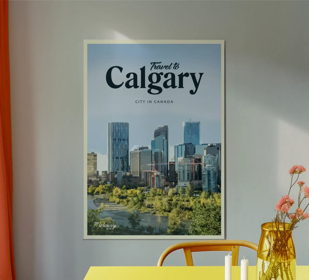 Travel to Calgary alu-dibond by Mercury Club