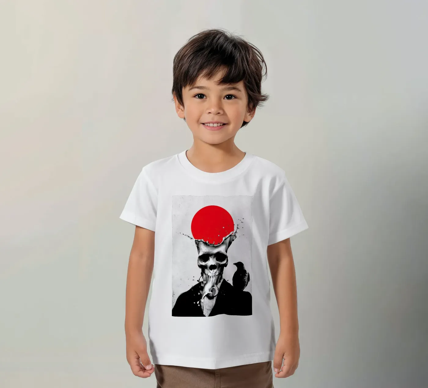 Splash Skull t-shirt bambini da Ali Gulec