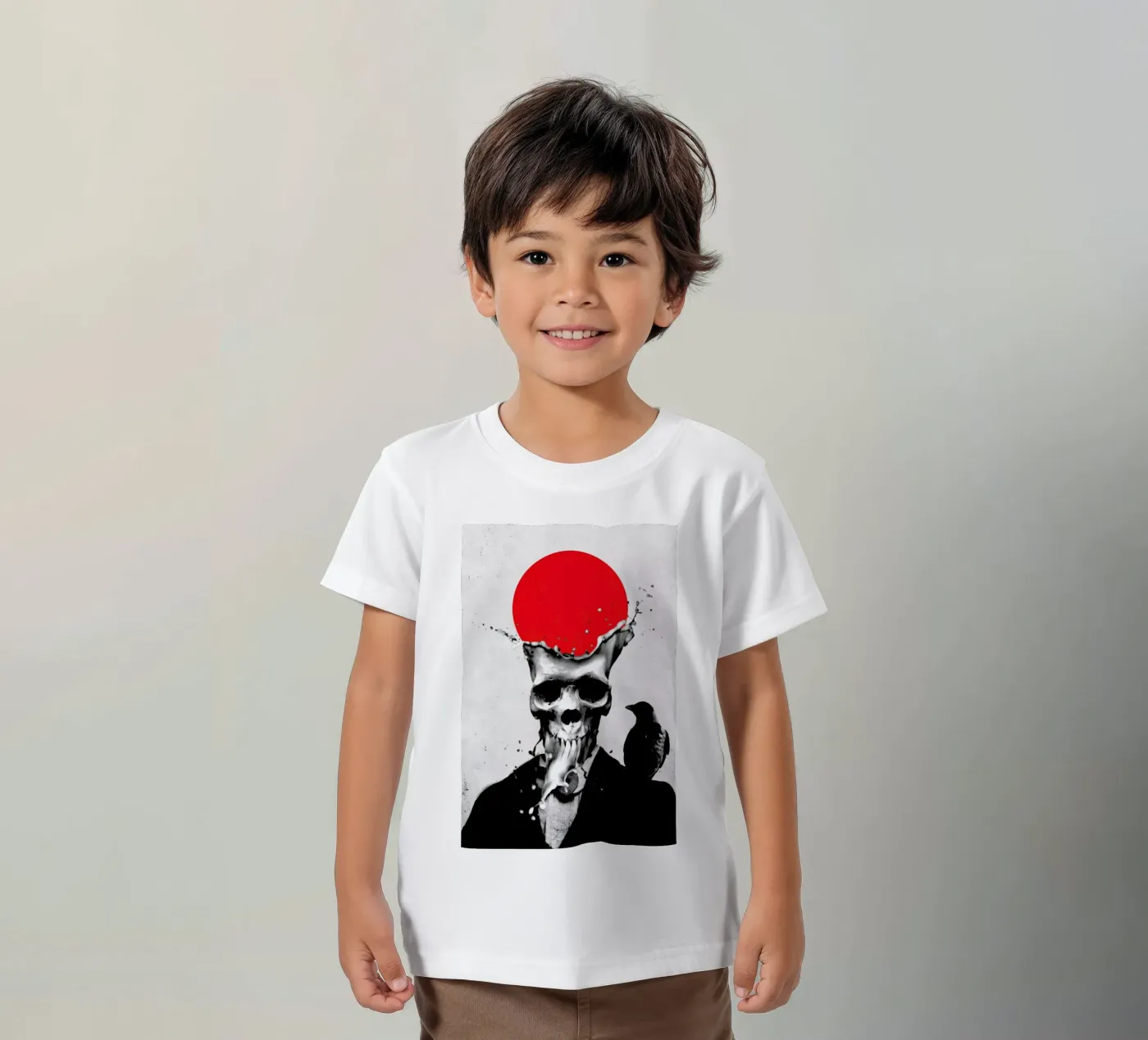 Splash Skull t-shirt bambini da Ali Gulec