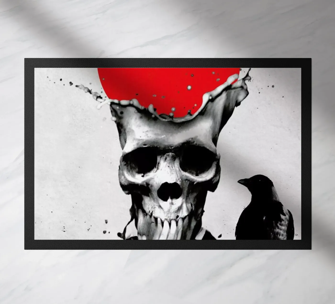 Splash Skull deurmat van Ali Gulec