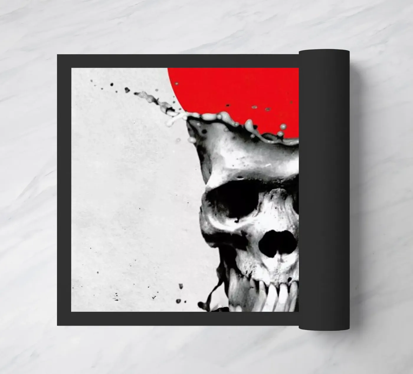 Splash Skull deurmat van Ali Gulec