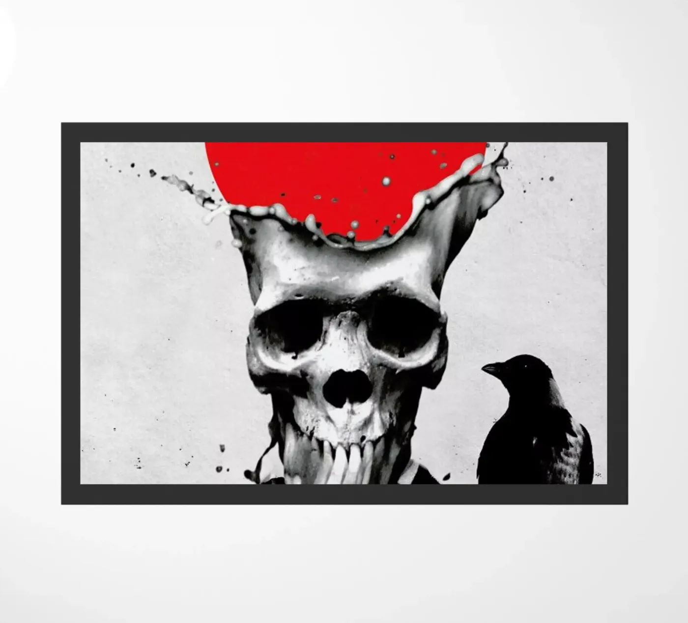 Splash Skull deurmat van Ali Gulec