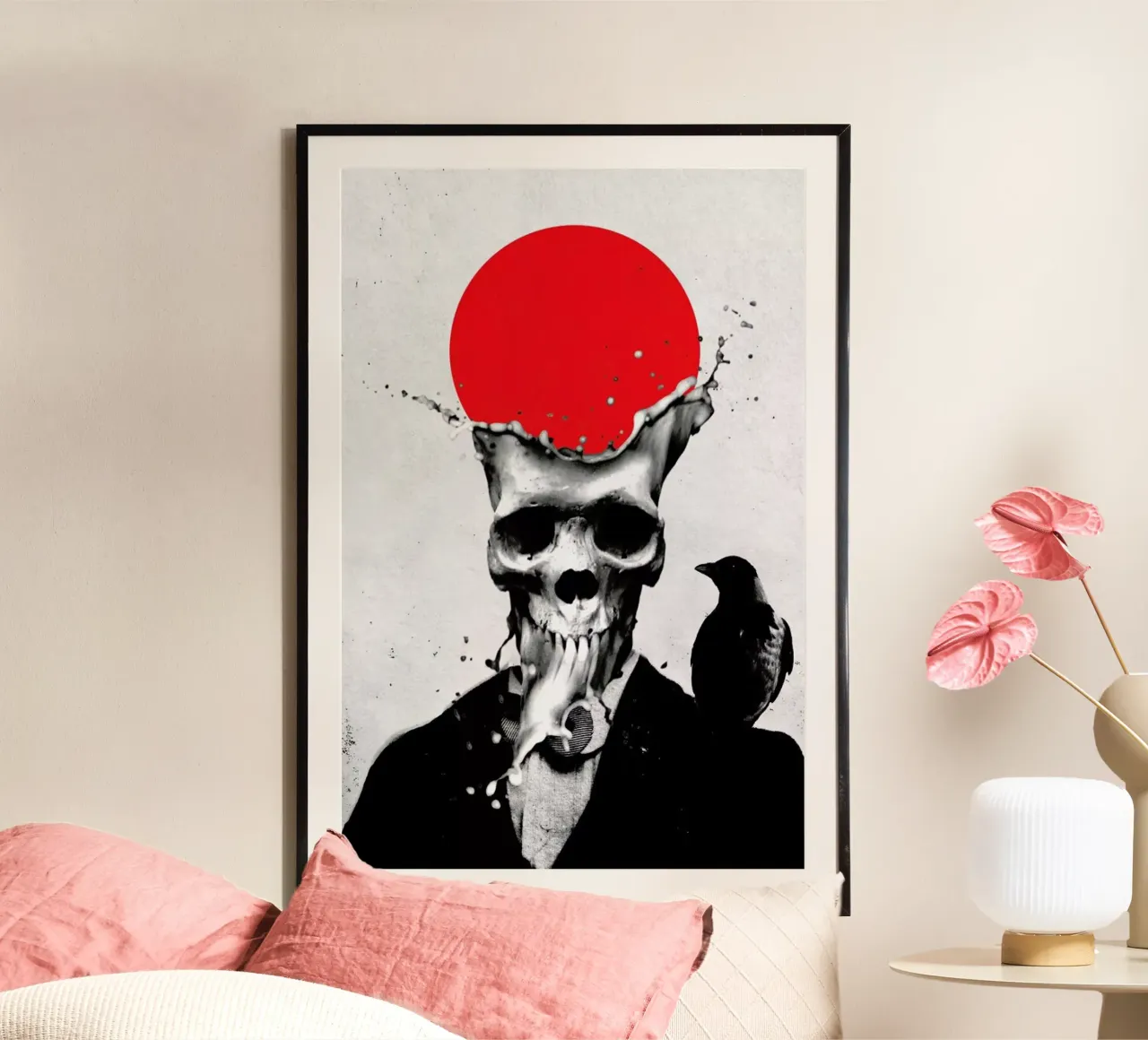 Splash Skull poster da Ali Gulec