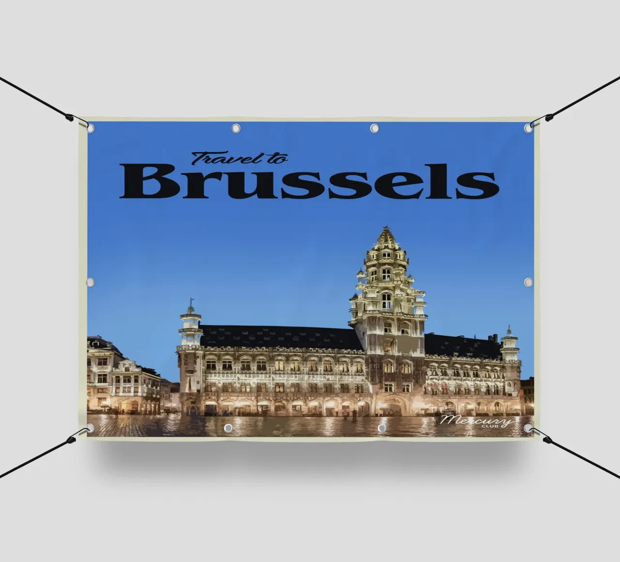 Viaggio a Bruxelles telo in pvc da Mercury Club
