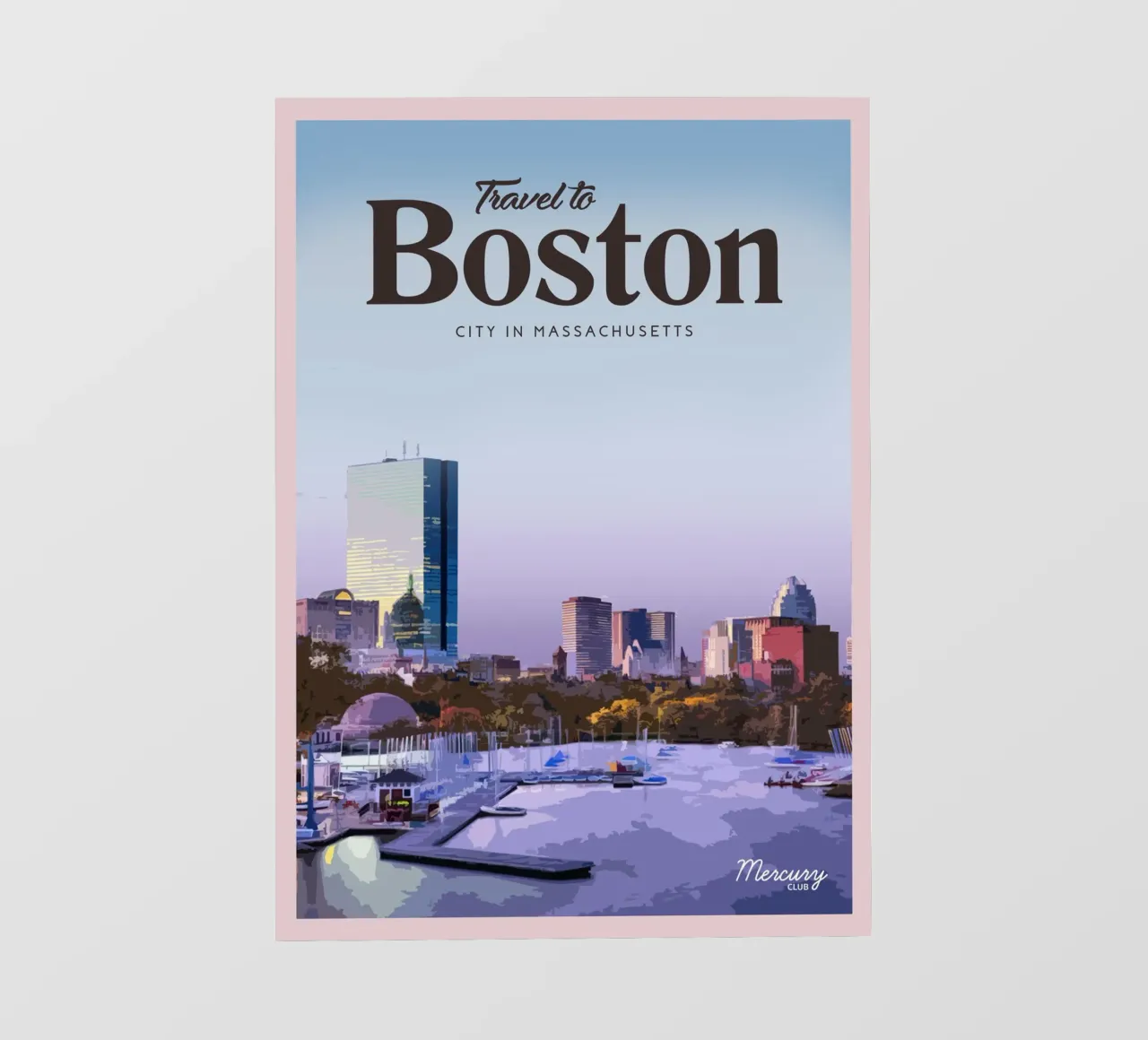 Viaggio a Boston telo in pvc da Mercury Club