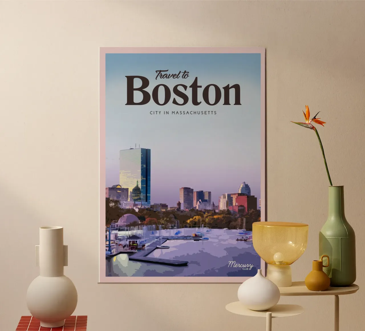 Viaggio a Boston alluminio dibond da Mercury Club