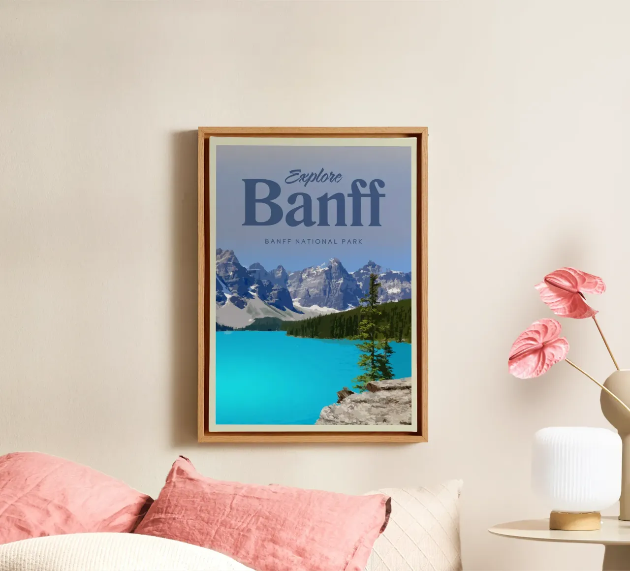 Viaggio a Banff tela con Cornice a cassetta da Mercury Club