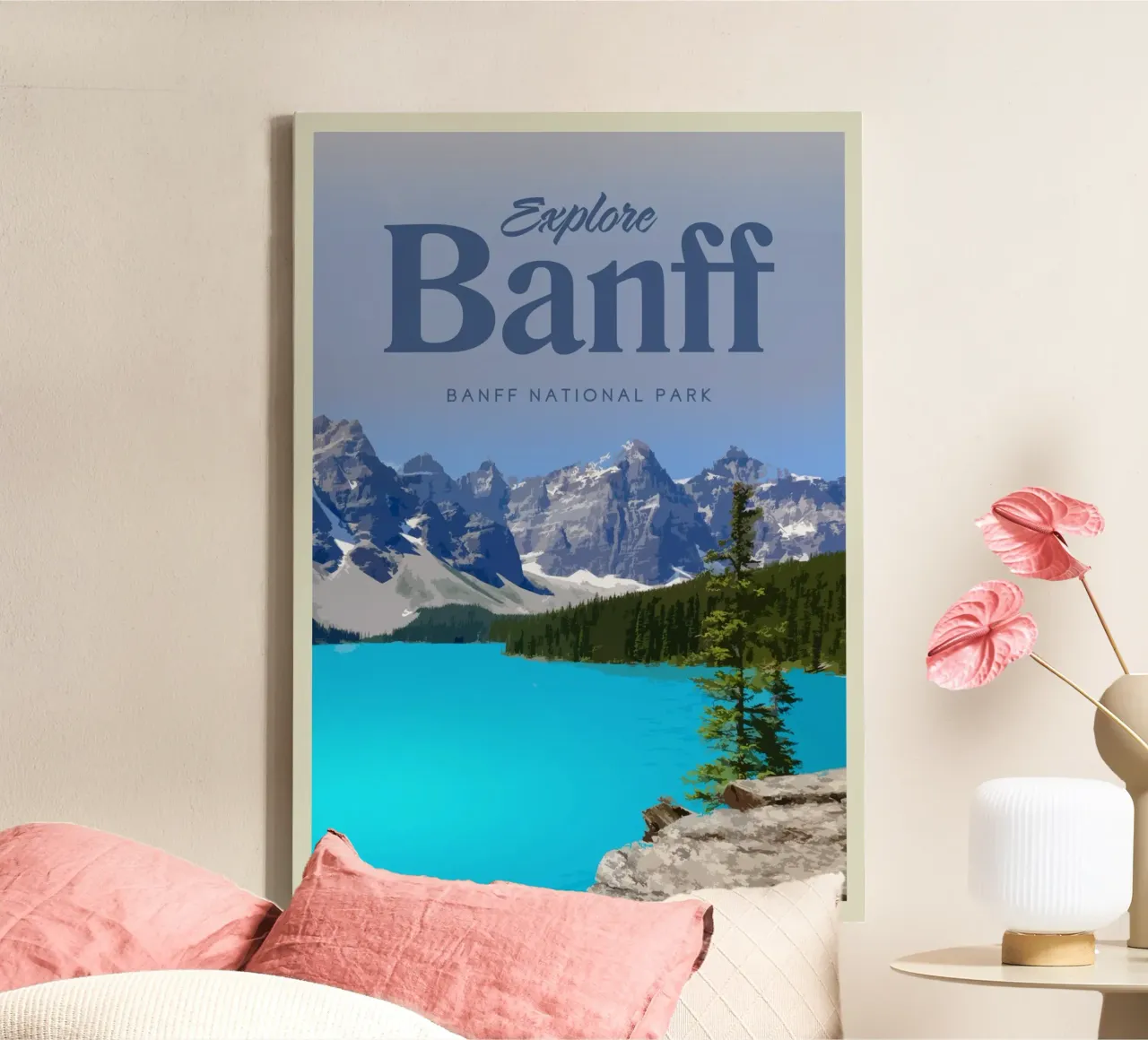 Viaggio a Banff tela con Cornice a cassetta da Mercury Club