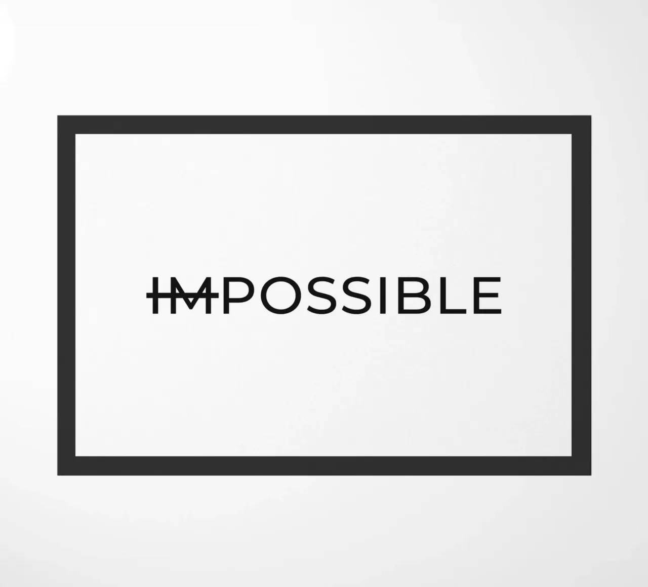 Possible Text doormat by Paigaam Studio