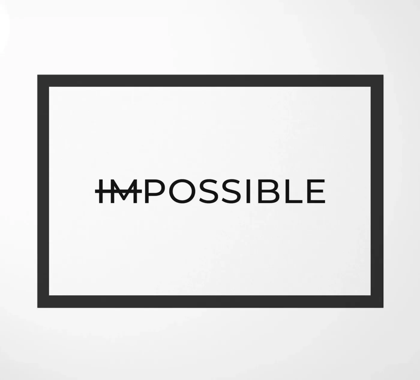 Possible Text Fußmatte von Paigaam Studio