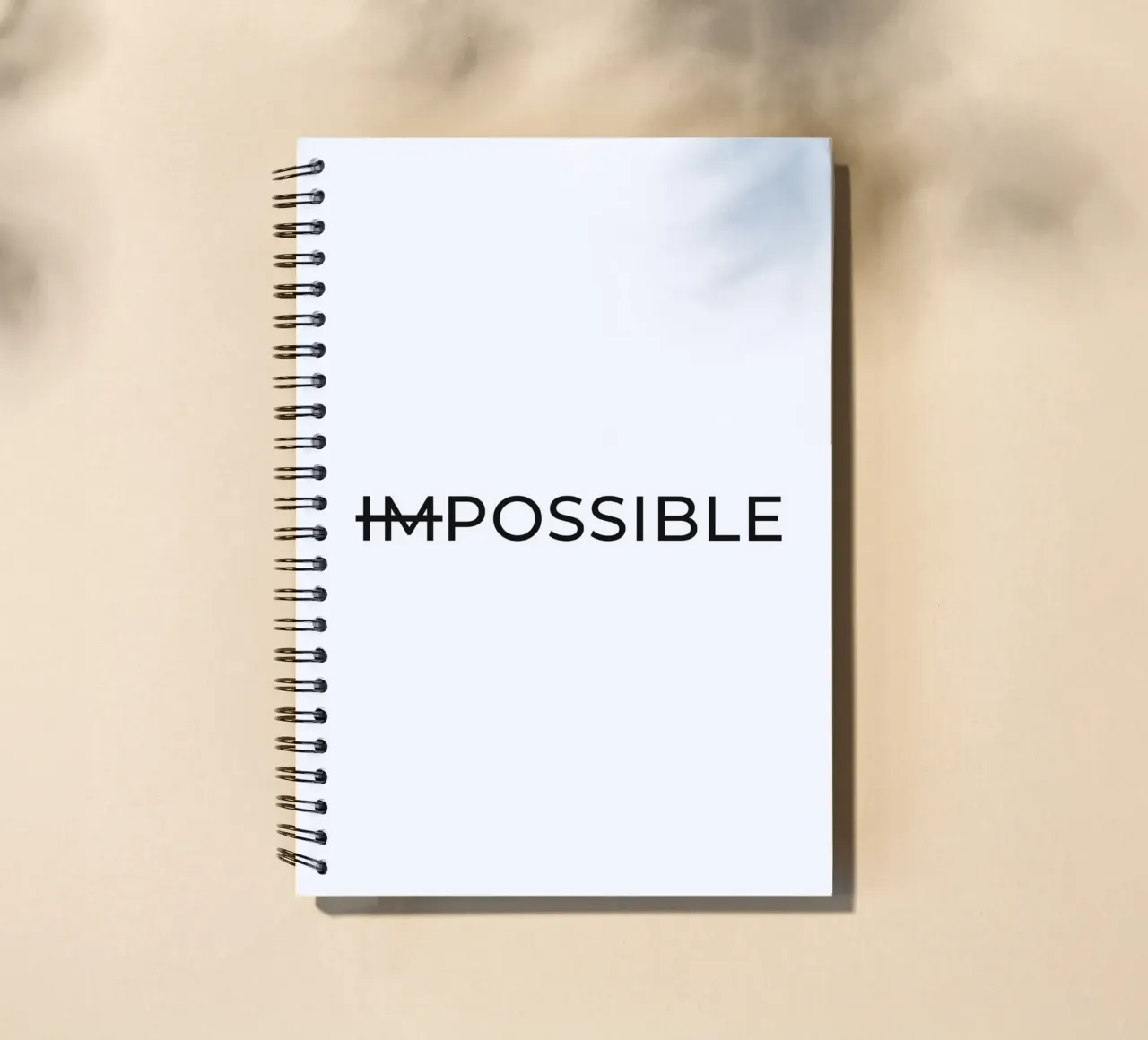 Possible Text spiral notebook by Paigaam Studio