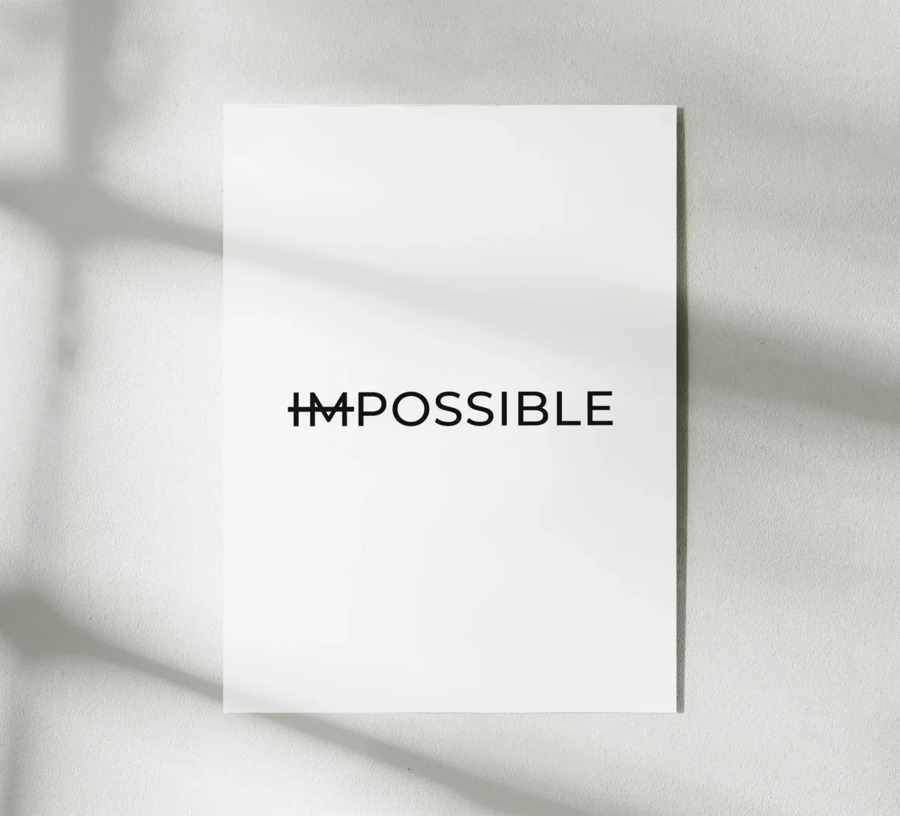 Possible Text plexiglas de Paigaam Studio