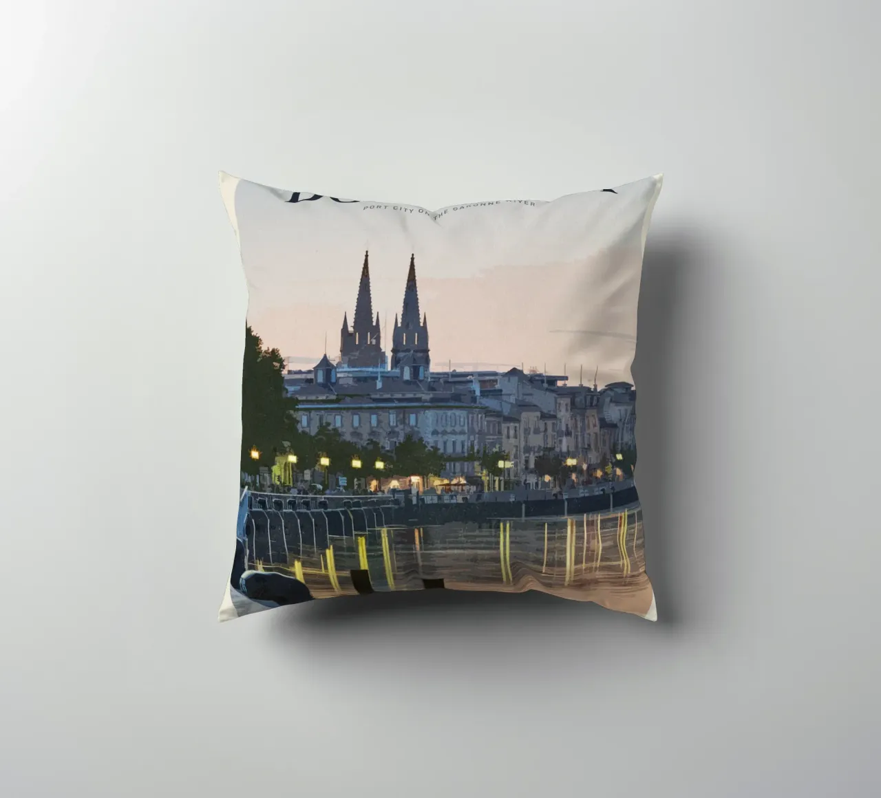 Viaggio a Bordeaux cuscino da Mercury Club
