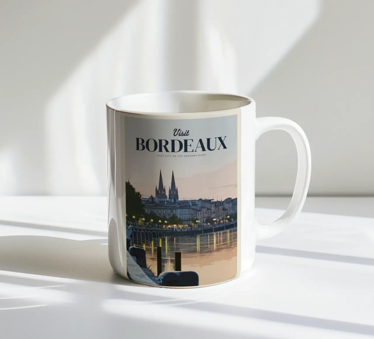 Viaggio a Bordeaux tazza in ceramica da Mercury Club
