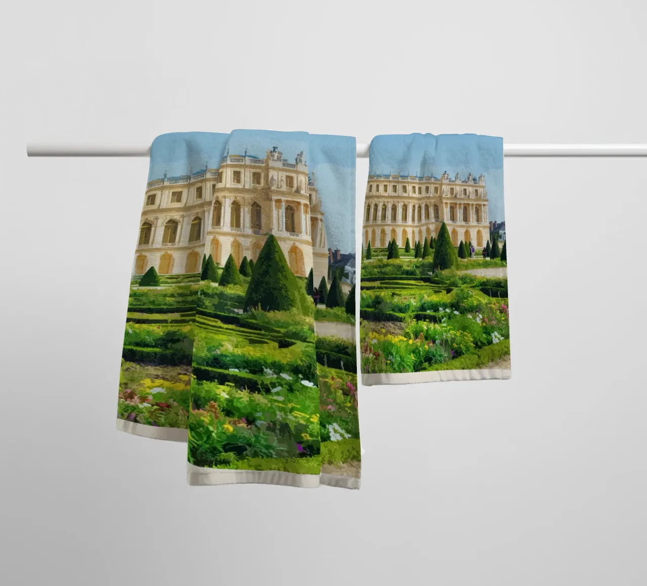 Viaggio a Versailles asciugamano da bagno da Mercury Club