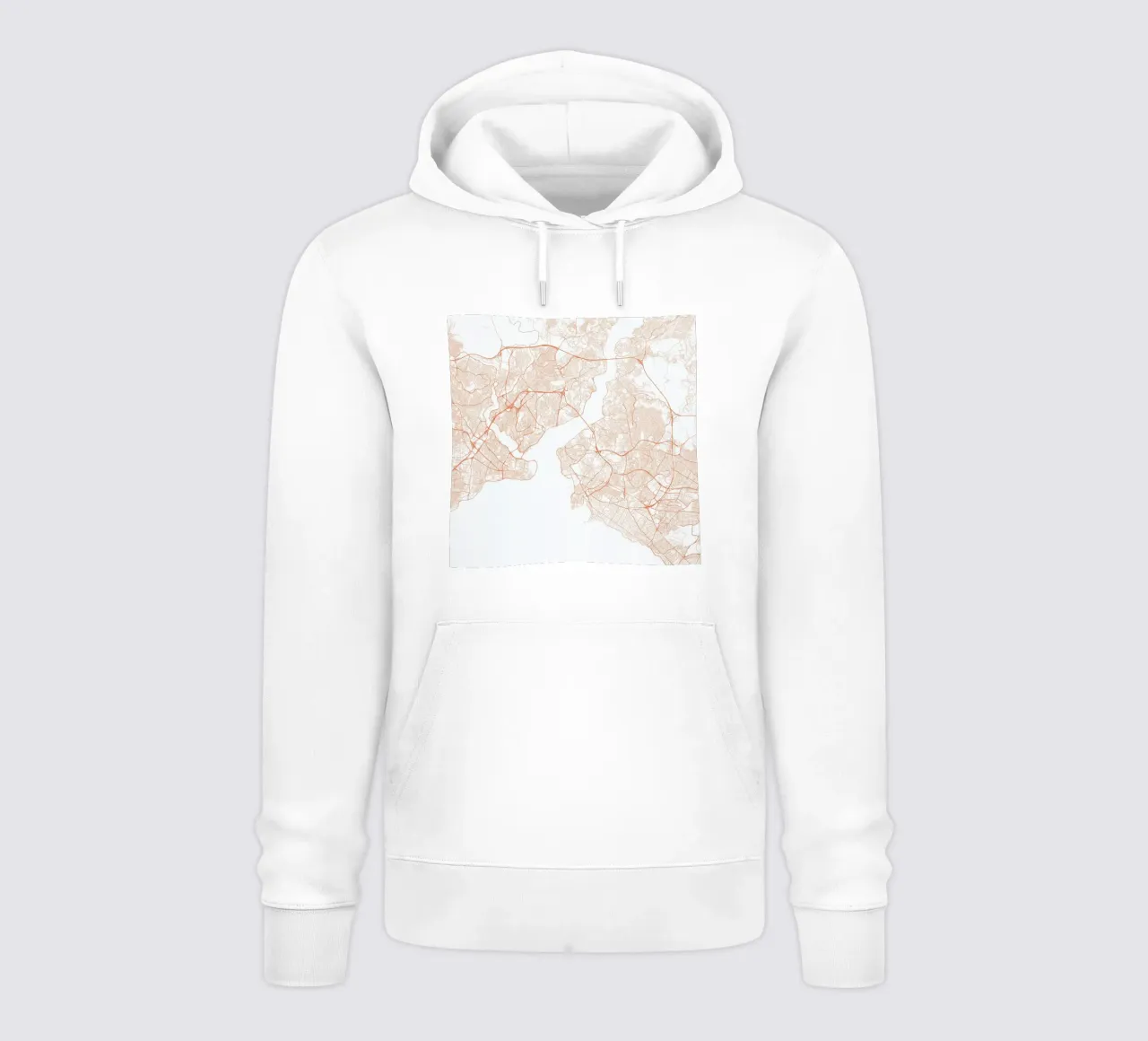 Traffic Istanbul Red felpa con cappuccio da Urban Maps