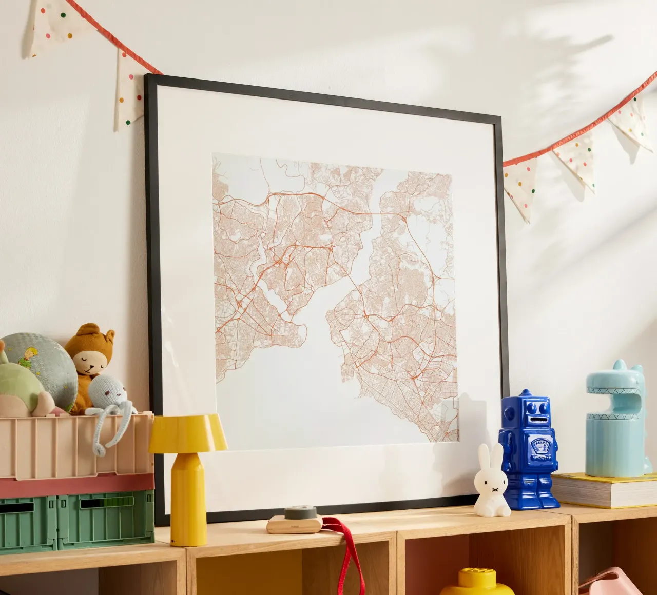 Traffic Istanbul Red poster da Urban Maps