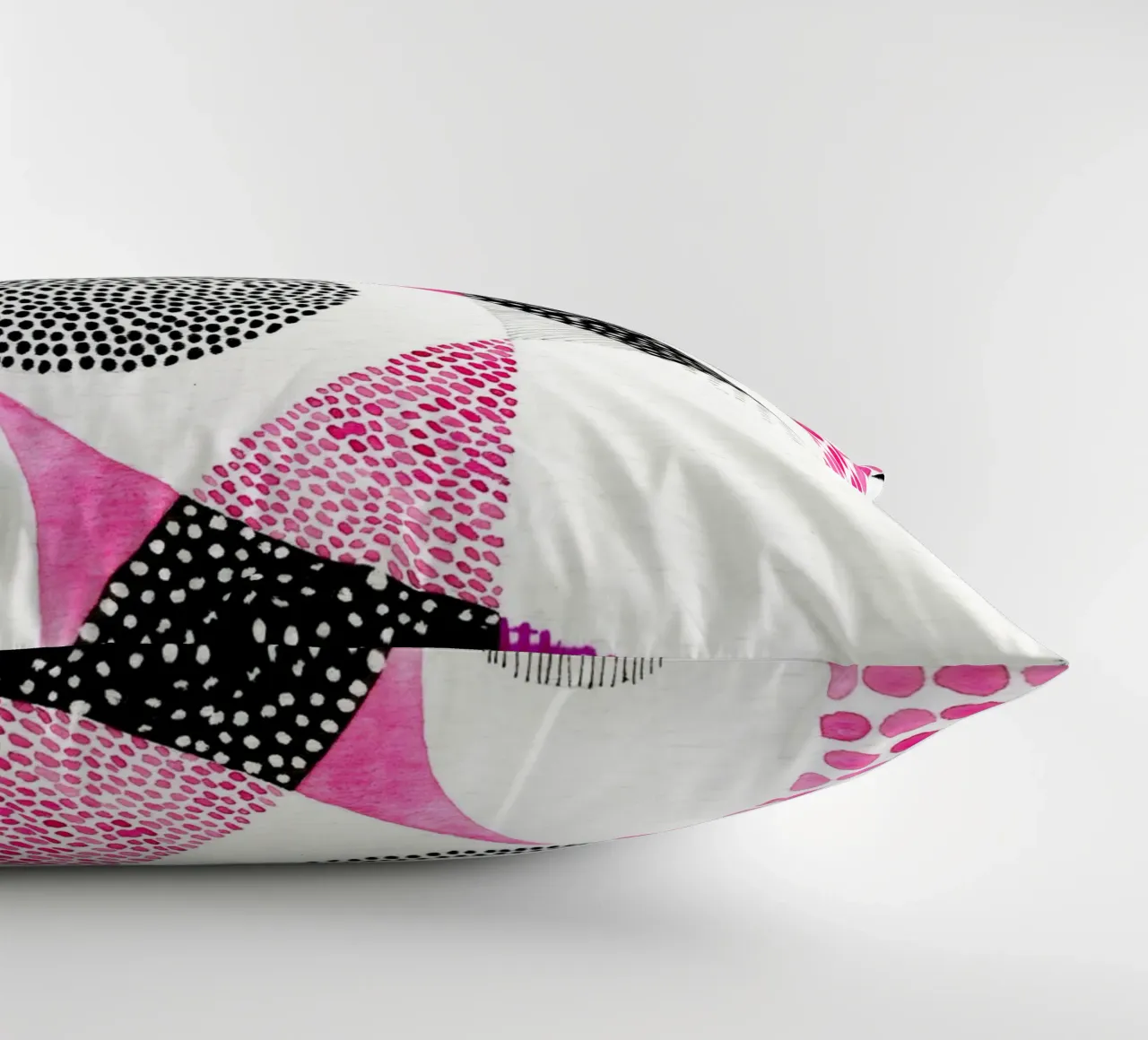 Susan Black -  Mid Century Modern Magenta cuscino da The Artcircle