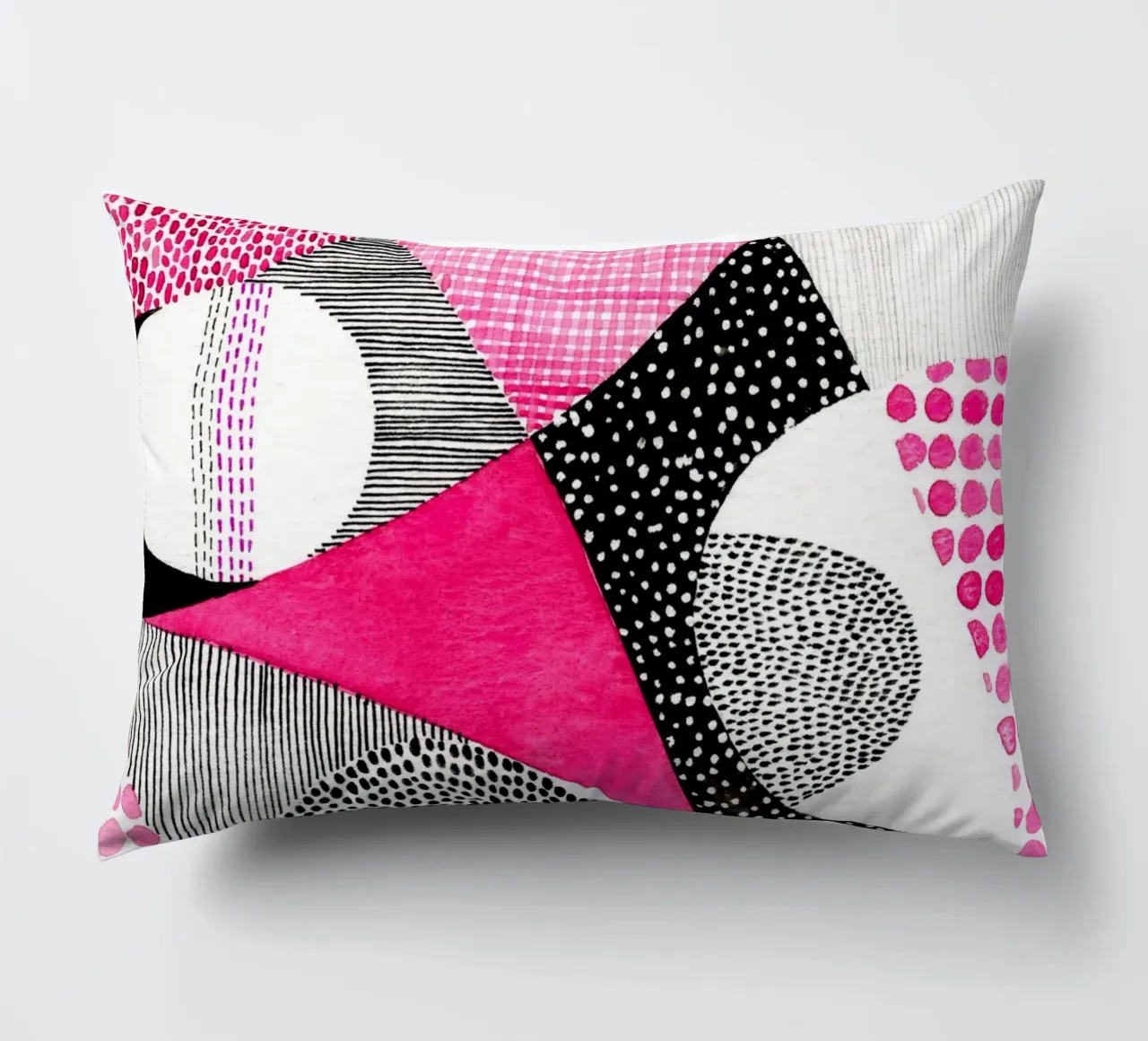 Susan Black -  Mid Century Modern Magenta cuscino da The Artcircle